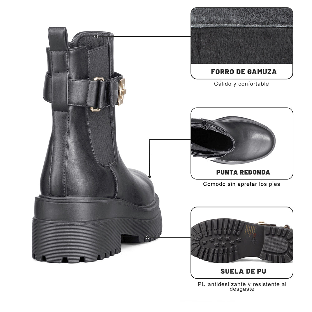 BOTINES MUJER PLATAFORMA WEIDE RQ81 4