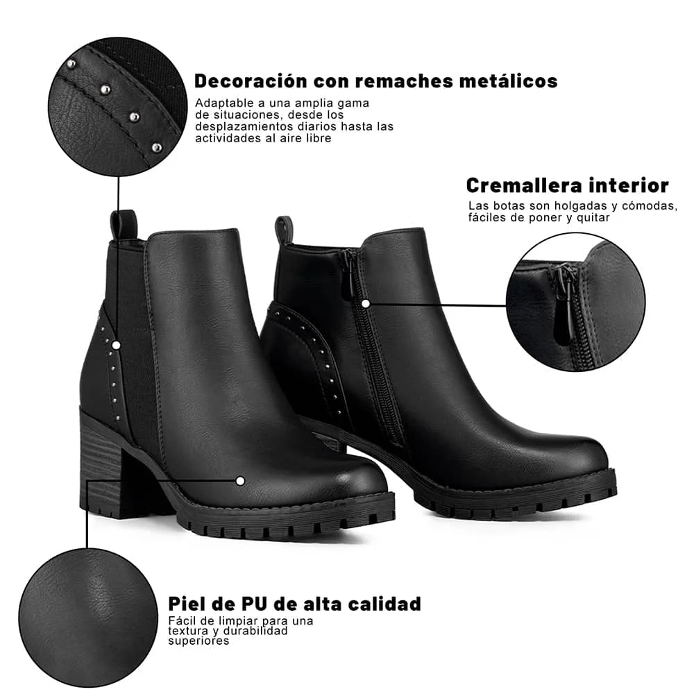 BOTINES MUJER TACO WEIDE QBM17 3