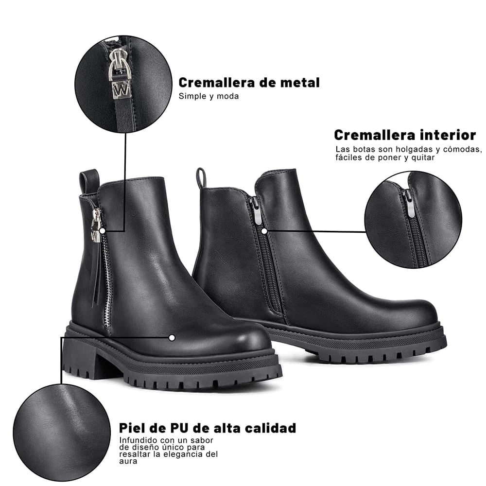 BOTINES MUJER PLATAFORMA WEIDE ZS67 4