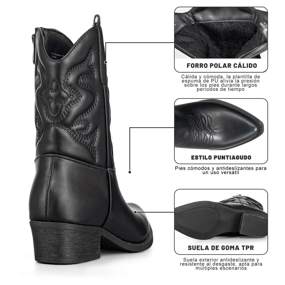 BOTINES MUJER TACO WEIDE QBM20 3