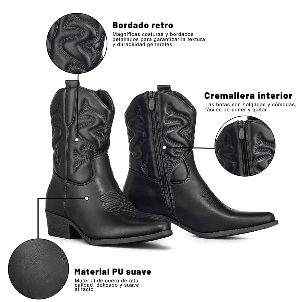 BOTINES MUJER TACO WEIDE QBM20 4