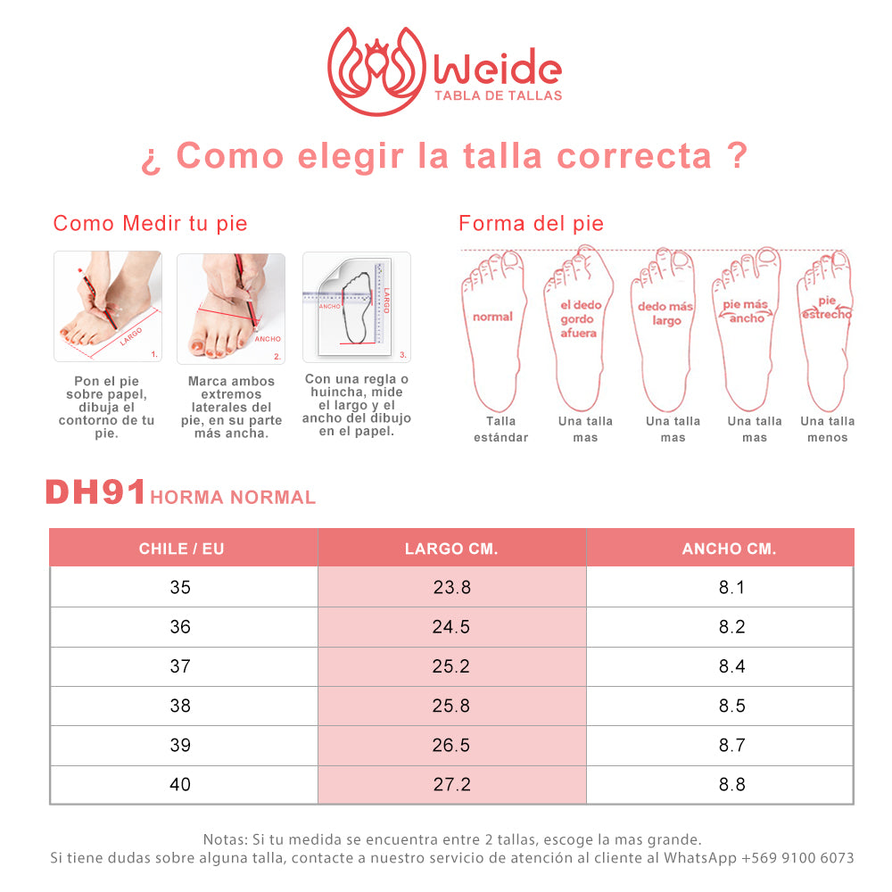 Botas Plataforma Mujer WEIDE DH91 5