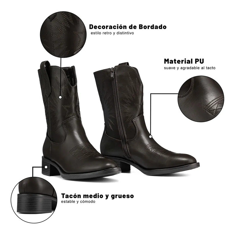 Botas Plataforma Mujer WEIDE DH92 6