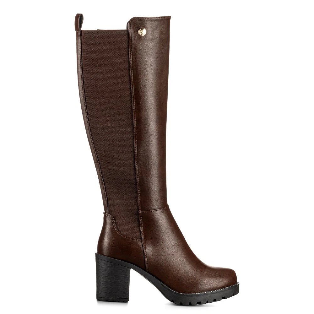 BOTAS TACO MUJER MARRON WEIDE ZS53 1
