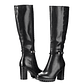 BOTAS TACO MUJER NEGRO WEIDE CZY583 - Miniatura 4