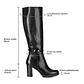 BOTAS TACO MUJER NEGRO WEIDE CZY583 - Miniatura 5