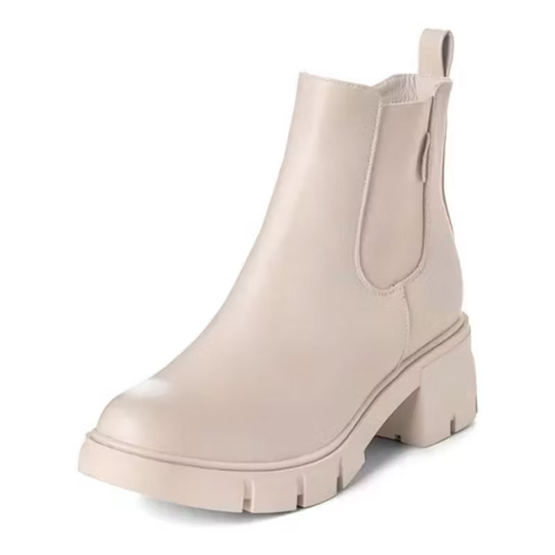 Botin Mujer Adriana Beige Weide 4