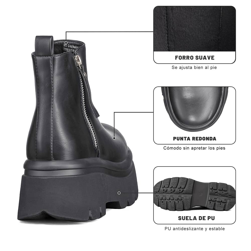 BOTINES MUJER PLATAFORMA WEIDE DH81 5