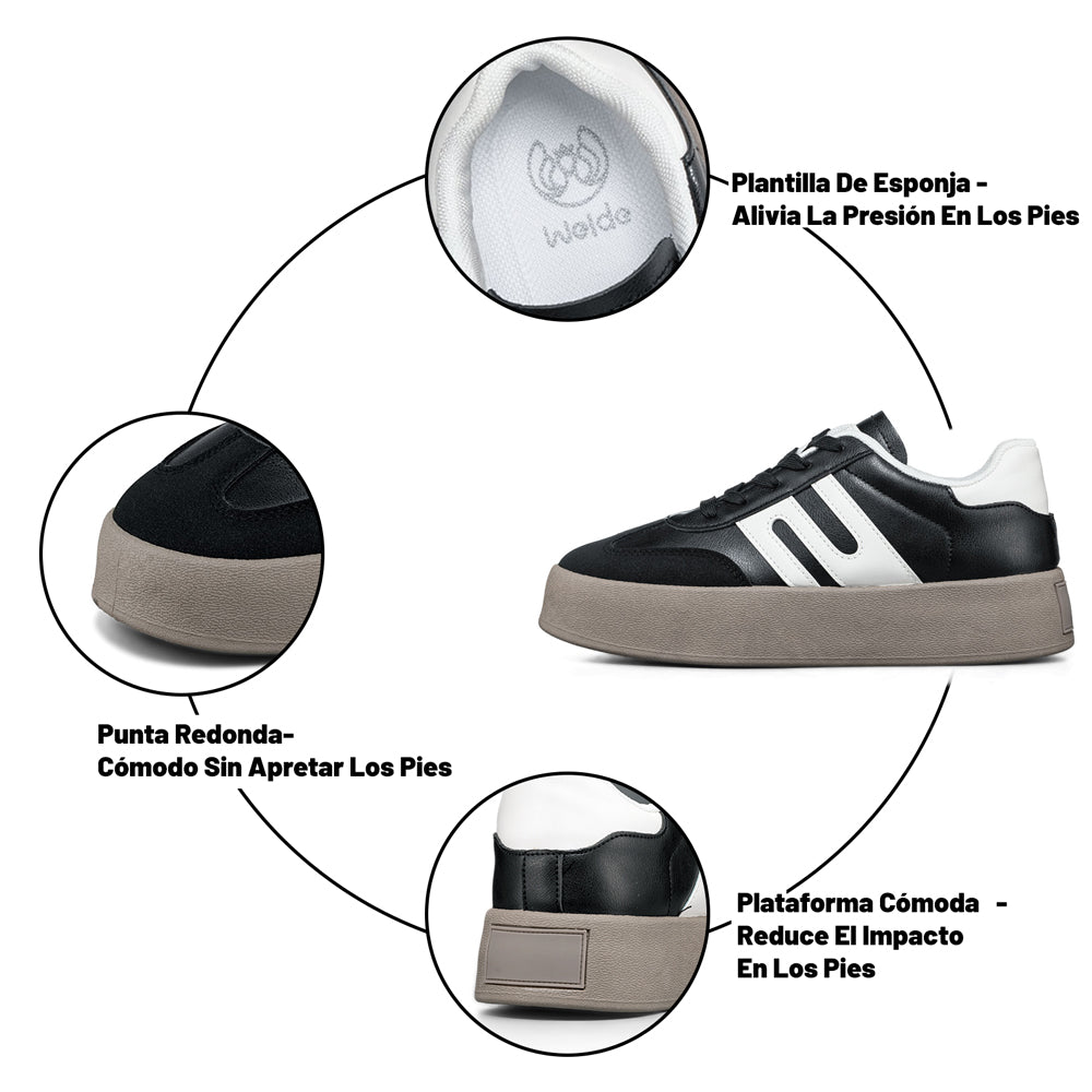 ZAPATILLAS MUJER PLATAFORMA WEIDE LT203 4