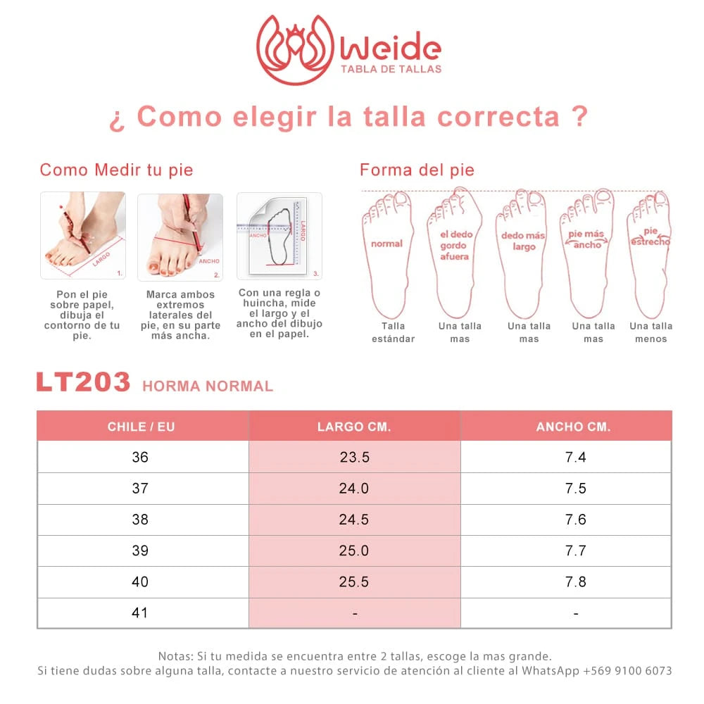 ZAPATILLAS MUJER PLATAFORMA WEIDE LT203 5