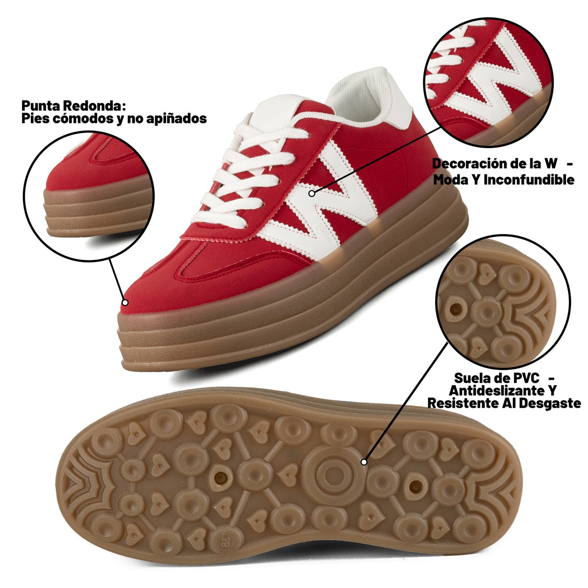 ZAPATILLAS PLATAFORMA MUJER WEIDE SL14 3