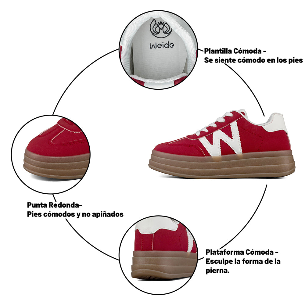 ZAPATILLAS PLATAFORMA MUJER WEIDE SL14 4