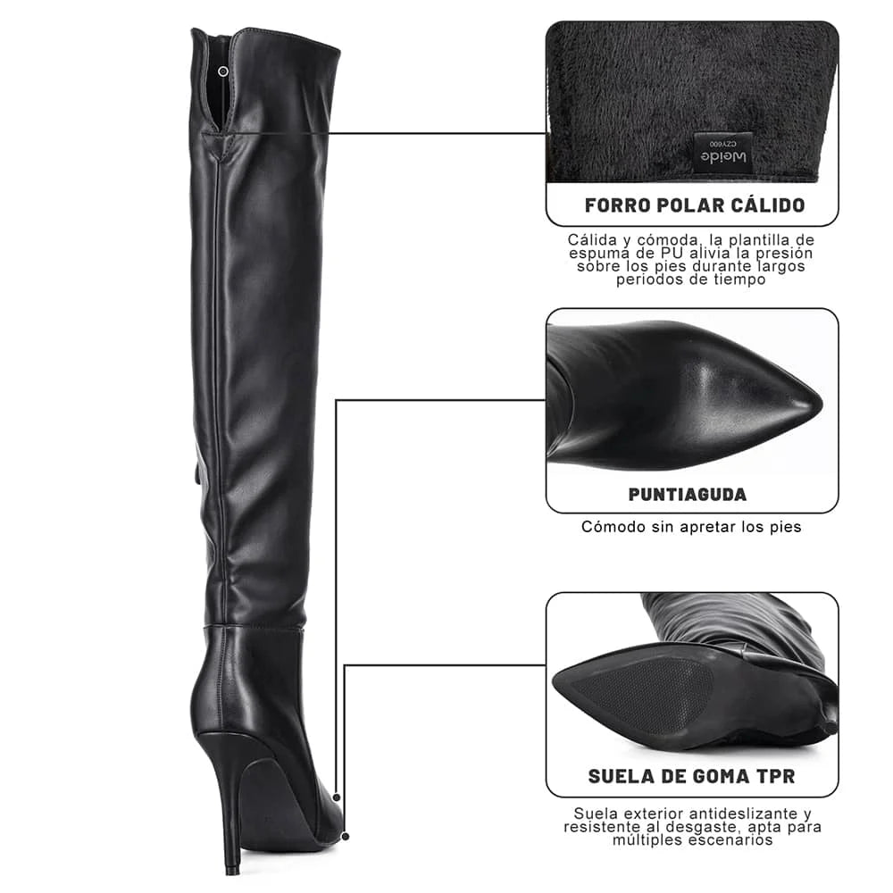 BOTAS LARGAS MUJER WEIDE CZY600 4