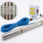 Bomba Sumergible 1 HP Barletta para Pozos Profundos | Incluye Cable 50 m y Tablero Eléctrico
