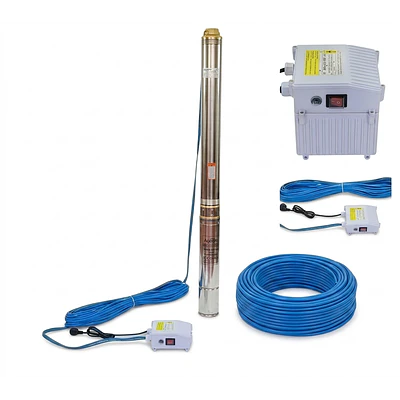 Bomba Sumergible Barletta de 1.5 HP 3SDM 5/22 con 50 metros de cable y tablero eléctrico incluido