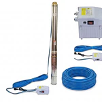 Bomba Sumergible Barletta de 1.5 HP 3SDM 5/22 con 50 metros de cable y tablero eléctrico incluido