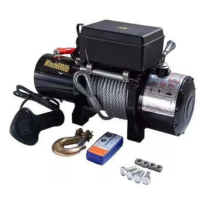 Winche Eléctrico BARLETTA 6000 Lbs/2721Kg 12V Control Remoto
