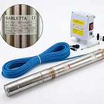 Bomba Sumergible 1 HP Barletta para Pozos Profundos | Incluye Cable 50 m y Tablero Eléctrico