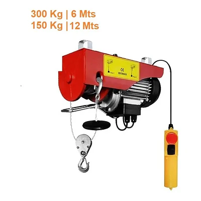Tecle eléctrico de hasta 300 kgs de levante 220v 600w BARLETTA PA-300
