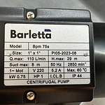 Bomba de agua Centrifuga Barletta Bpm 75s 1x1 1 Hp Impulsor Inox