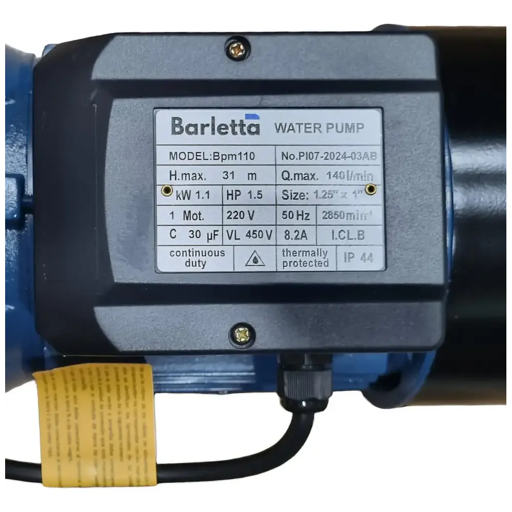 Bomba de agua Centrifuga Barletta Bpm 110 1 14x1 1.5hp 220v