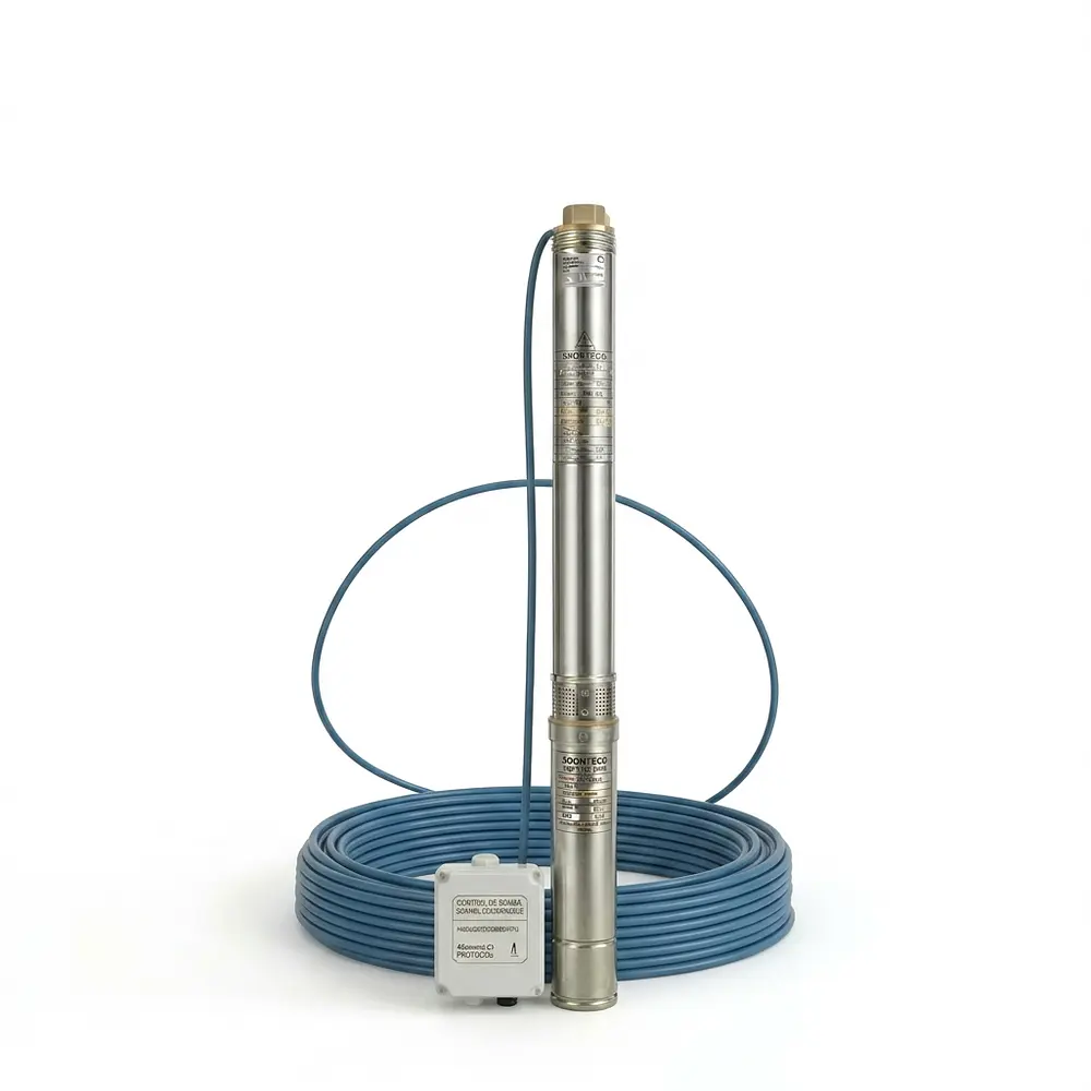 Bomba Sumergible Barletta 3SDM1.8/27 1 HP 220V con 50 m de Cable y Tablero