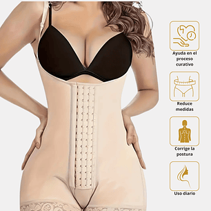 Faja short de alta compresión para postcirugía y uso diario