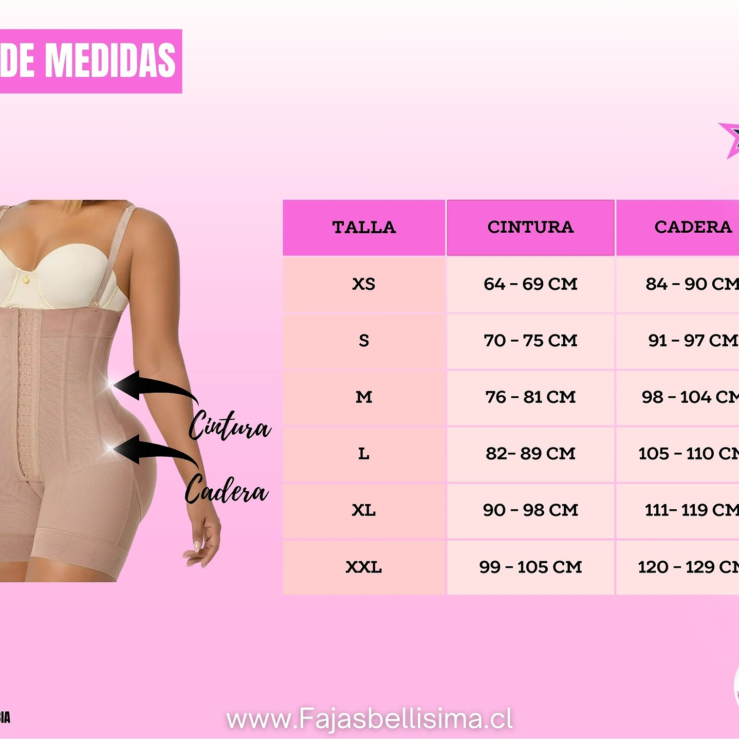 Faja Short strapless reloj de arena 9 varillas  3