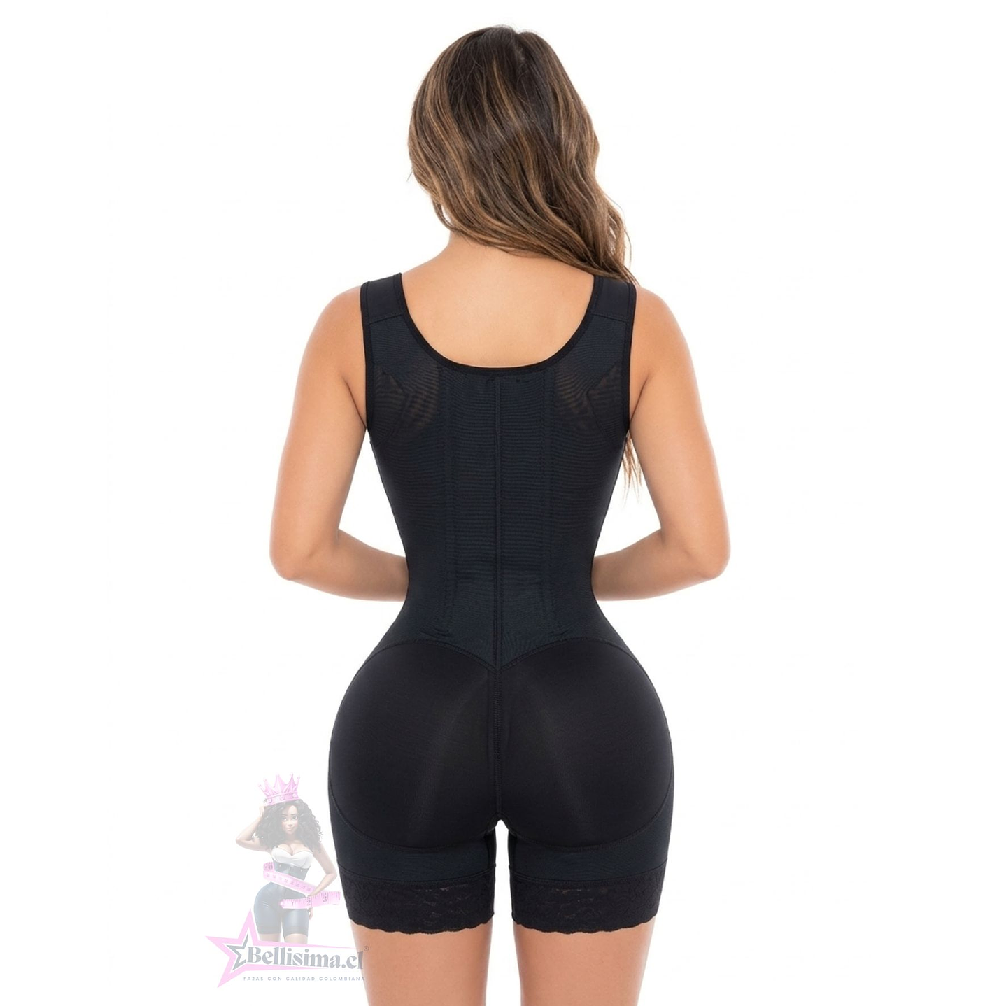 Faja short reloj de arena 9 varillas - 4 Hileras de broches - Alta Compresion 2