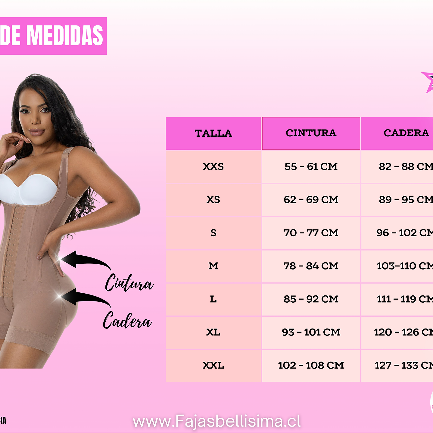 Faja sisa Reloj de arena 9 Varillas 3