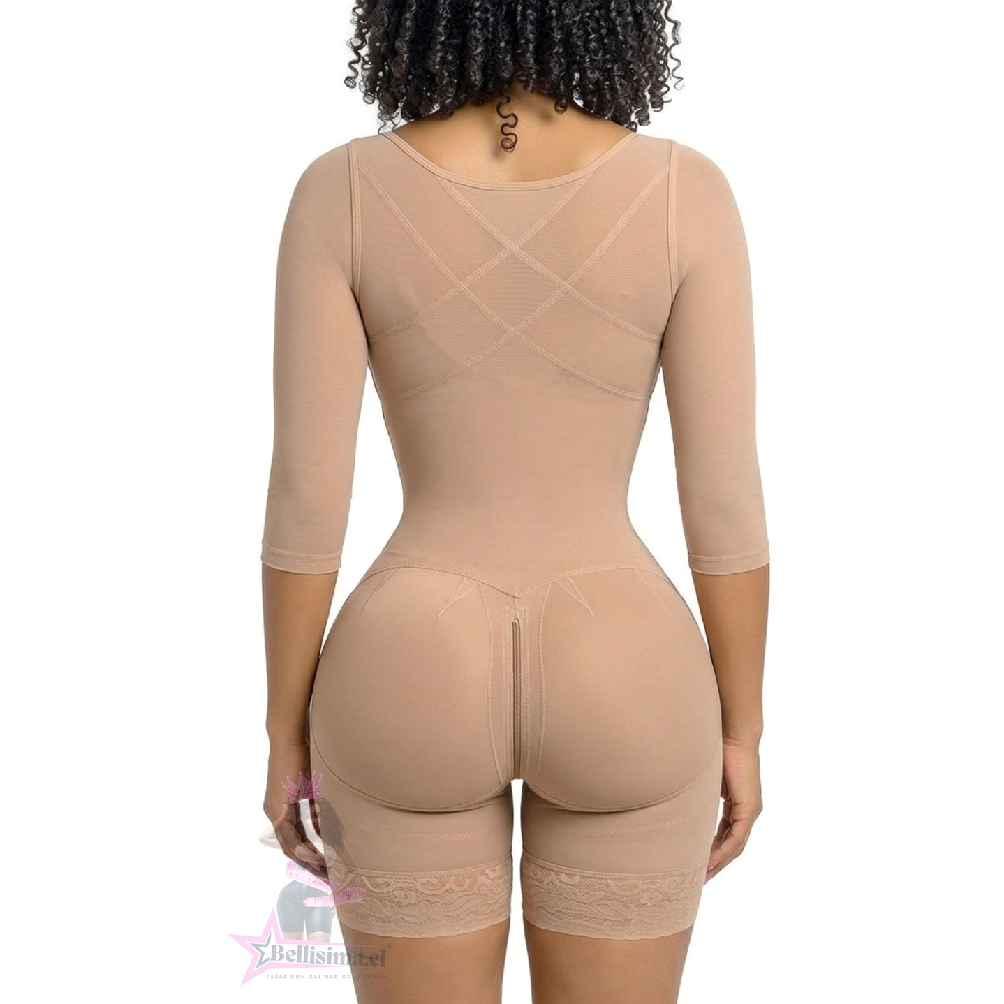 FAJA SHORT CUERPO DE GUITARRA CON MANGAS Y BRASIER 2