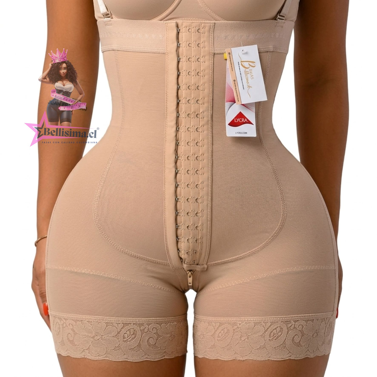 Faja Short strapless cuerpo de guitarra  1