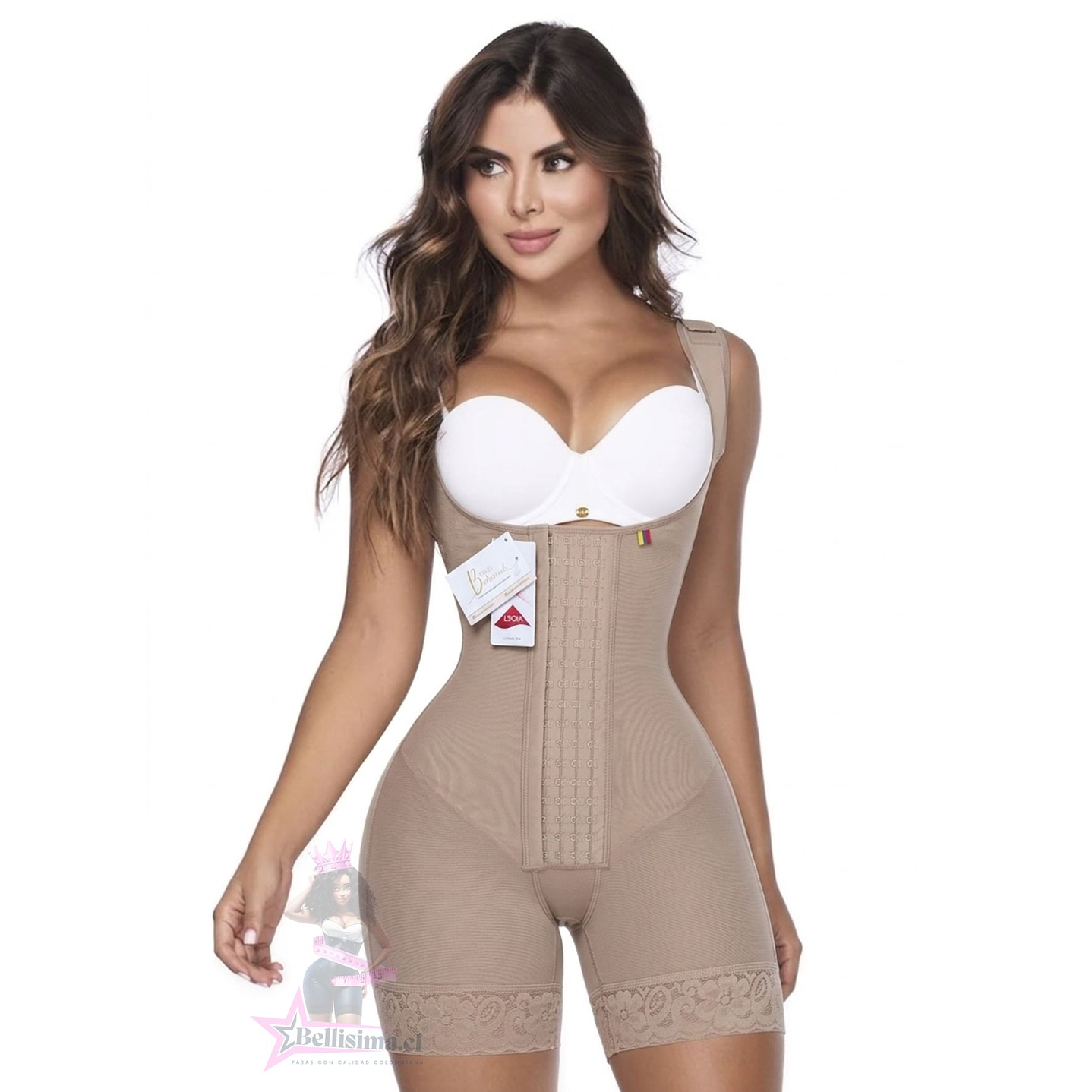 Faja short reloj de arena - 4 Corridas de broches - Alta Compresion 1