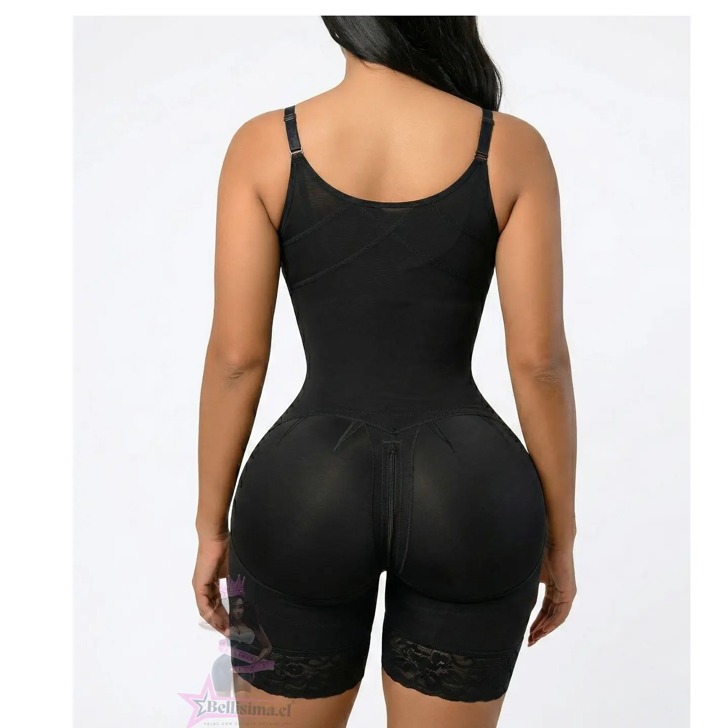 Faja short cuerpo de guitarra tirantes delgados 2