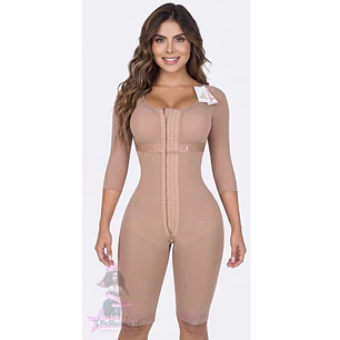 Faja LIPO 360 Hasta la rodilla con Mangas y Brasier
