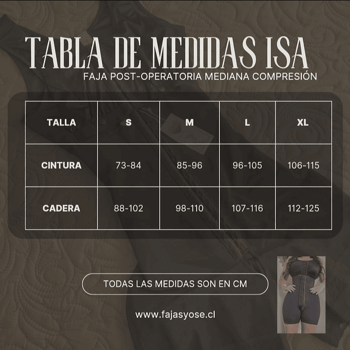 💖Faja Post Operatoria Media Compresión Isa💖 10