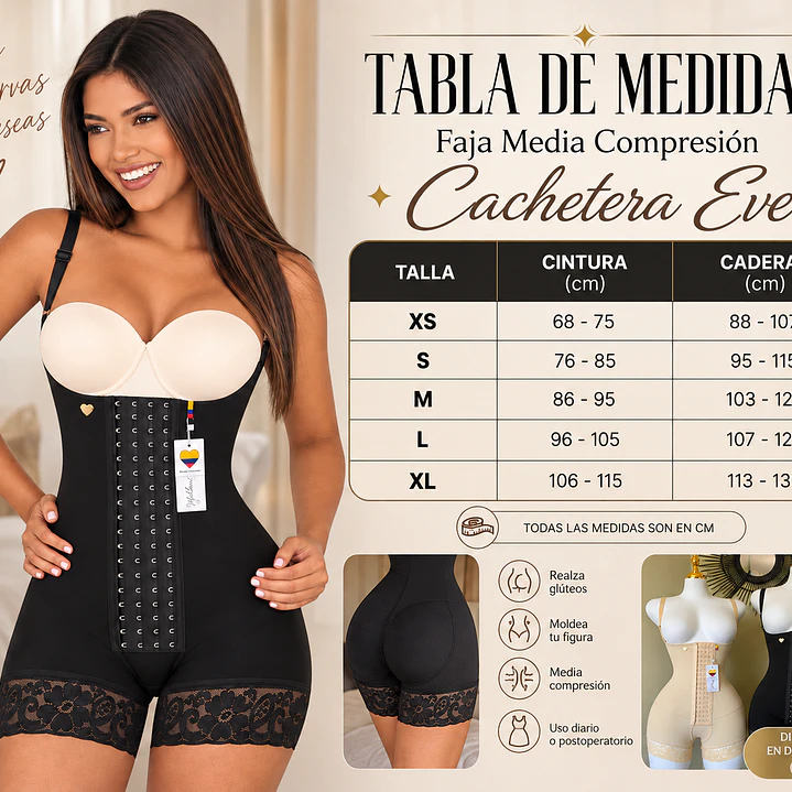 💖Cachetera Eve Media Compresión💖 5
