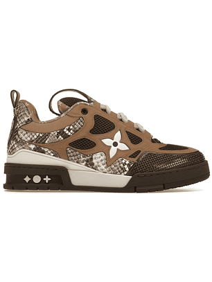 Louis Vuitton LV Skate Sneaker Brown Snakeskin