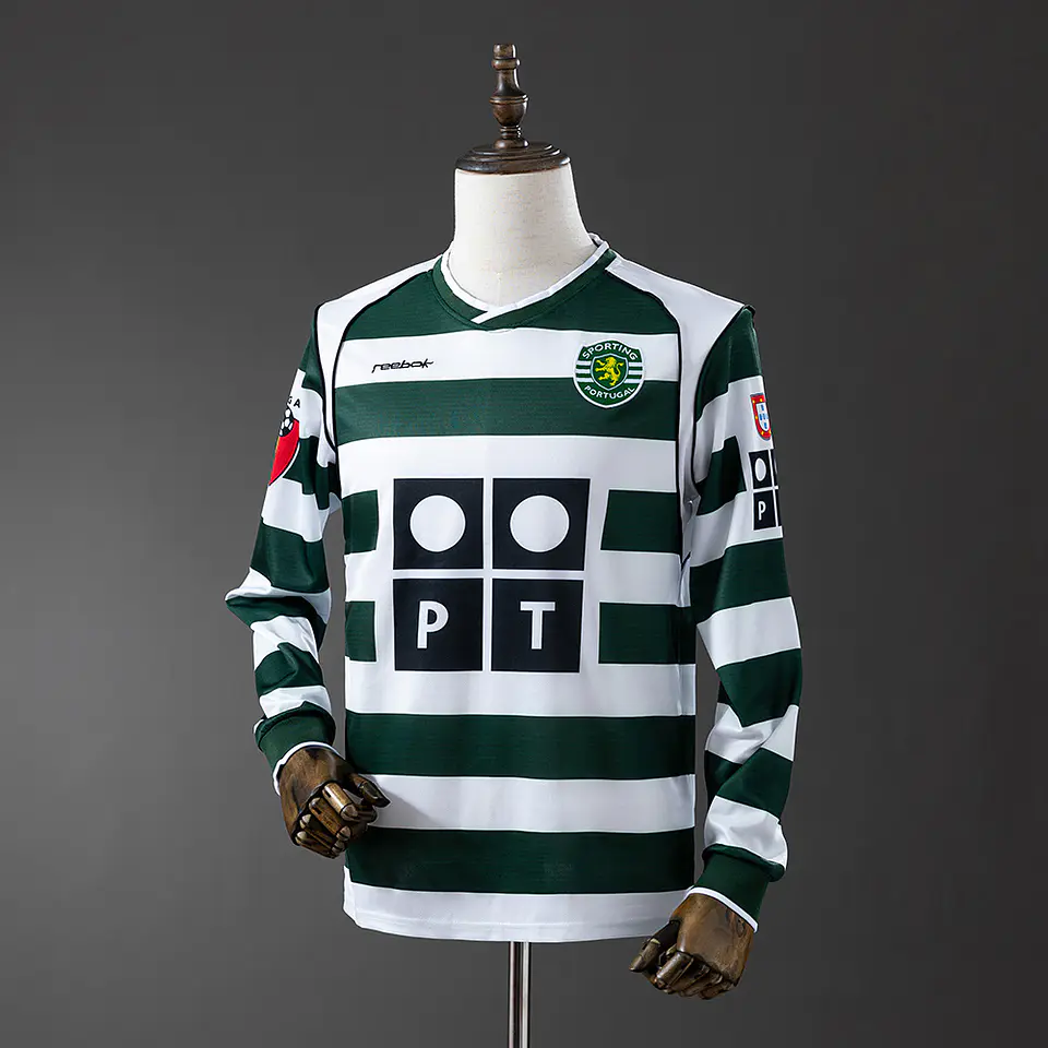 Camisola Sporting Principal 2002 Manga Comprida 1