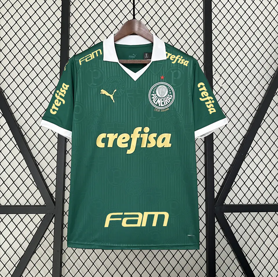 Camisola Principal Palmeiras 2024/25 Todos os Patrocínios  1