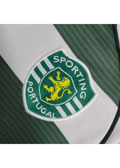 Sporting Home Jersey 2002 Long Sleeve