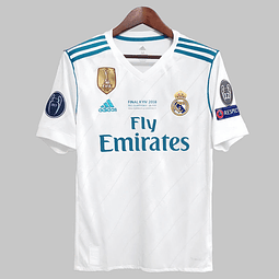 Camisola Real Madrid Principal 2017/18 Todos os Patchs