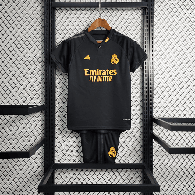 Kit Criança Real Madrid Terceiro 2023/24