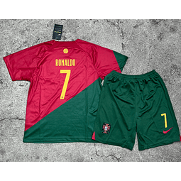 Portugal Kit Criança Ronaldo 2022