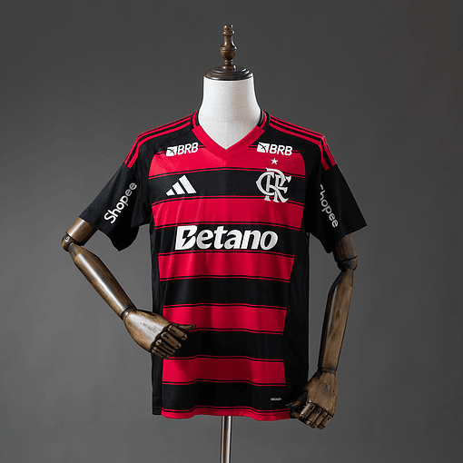 Camisola Flamengo Principal C/Patrocínios 2025/26