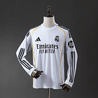 Camisola Real Madrid Principal Manga Comprida 2025/26 1