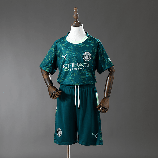 Kit Criança Manchester City Quarto 2025/26