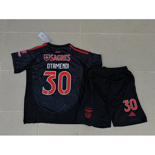 Kit Criança Benfica Alternativo Otamendi 24/25 - Entrega Rápida