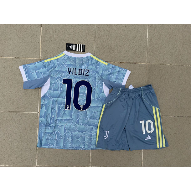 Kit Criança Juventus Alternativo Yildiz - Entrega Rápida 