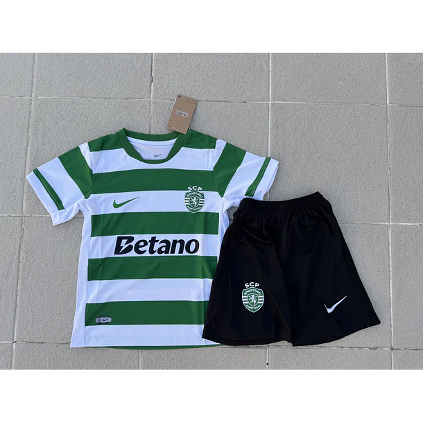 Kit Criança Sporting Principal 25/25 - Entrega Rápida  